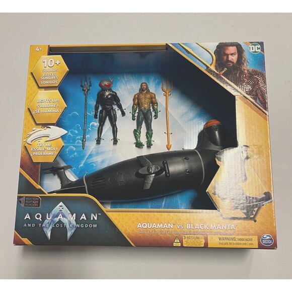 DC Comics Aquaman vs Black Manta Battle Action Figure Playset - Picture 1 of 11